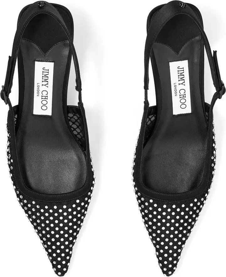 50mm Amel crystal-embellished pumps - Image 3