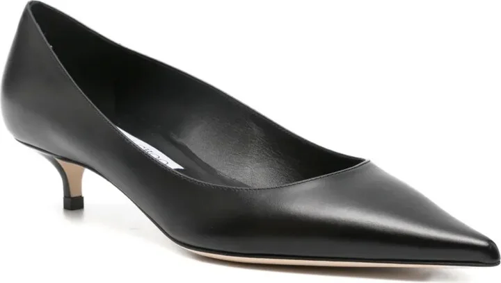 50mm Amelia pointed-toe kitten-heel pumps - Image 2