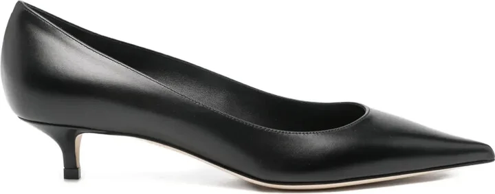 50mm Amelia pointed-toe kitten-heel pumps