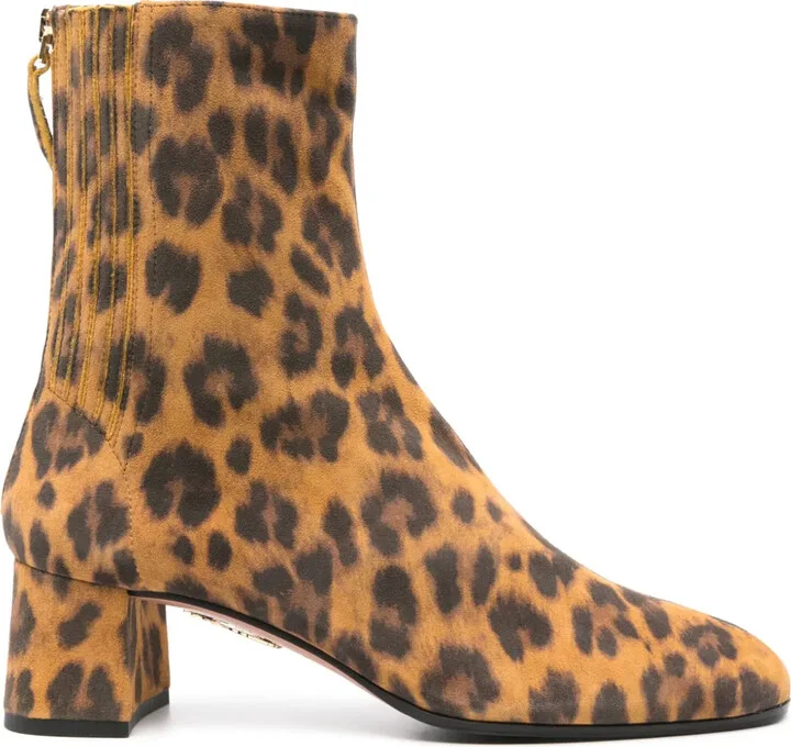 50mm Animal-Print Boots