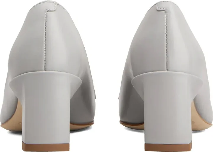 50mm Block-Heel Leather Pumps - Image 3