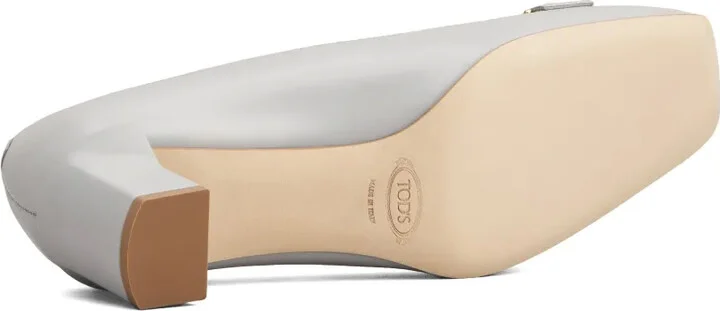 50mm Block-Heel Leather Pumps - Image 4