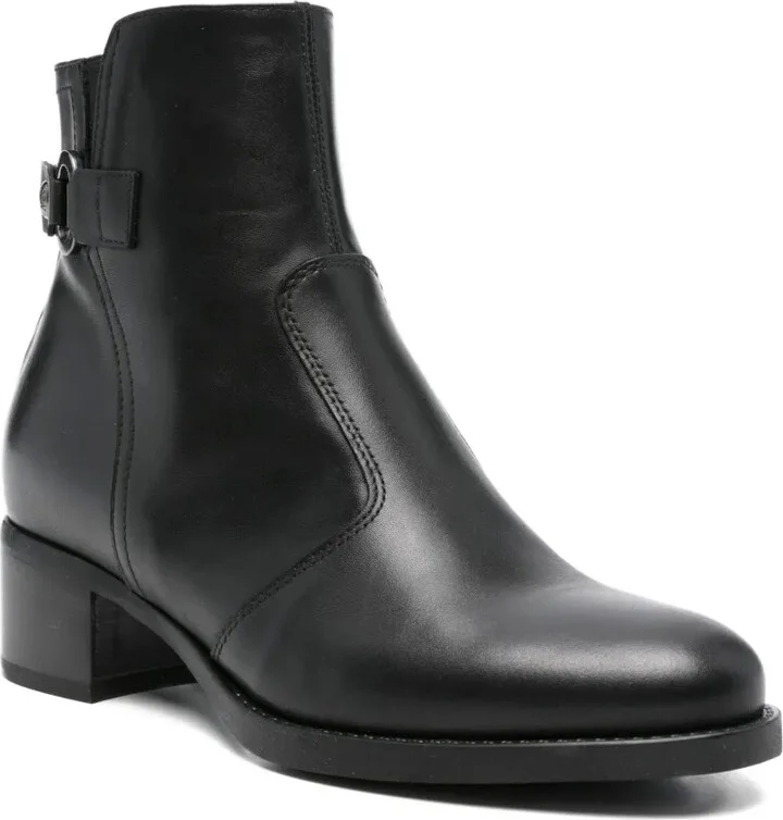 50mm Buckle-Detail Ankle Boots - Image 2