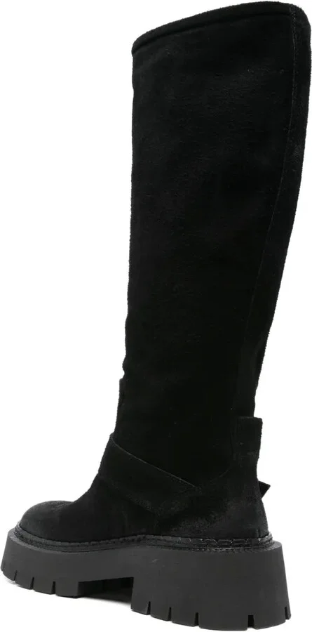 50mm Buckle-Detail Calf Leather Boots - Image 3