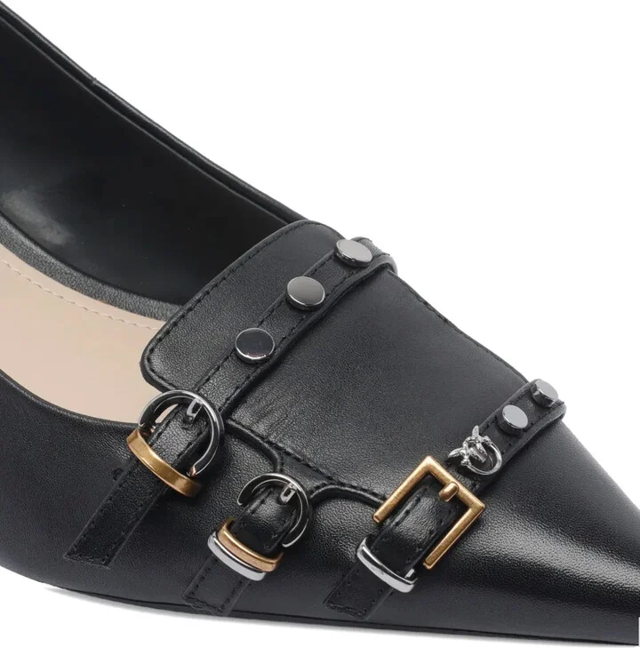 50mm Buckle-Detail Pointed-Toe Pumps - Image 4