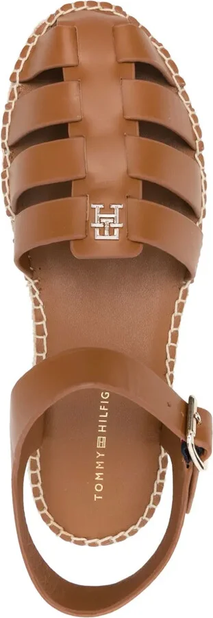 50mm Caged Leather Espadrilles - Image 4