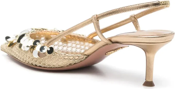 50mm Can Can slingback pumps - Image 3