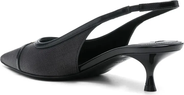 50mm Canvas Slingback Pumps - Image 3