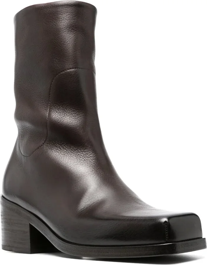 50mm Cassello square-toe leather boots - Image 2
