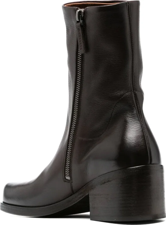 50mm Cassello square-toe leather boots - Image 3