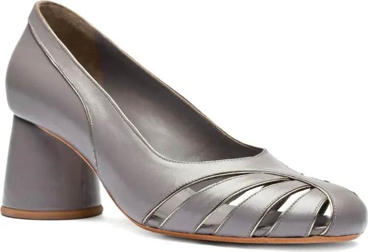 50mm Cone-Heel Cutout Pumps - Image 2