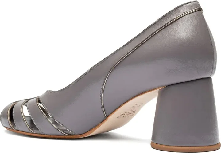 50mm Cone-Heel Cutout Pumps - Image 3