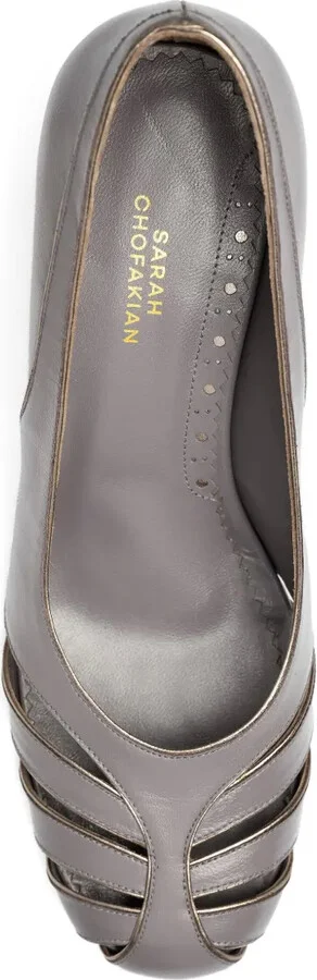 50mm Cone-Heel Cutout Pumps - Image 4