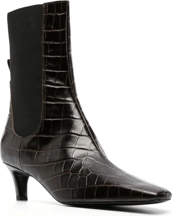 50mm croco-embossed Chelsea boots - Image 2