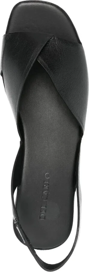 50mm Crossover-Strap Leather Sandals - Image 4