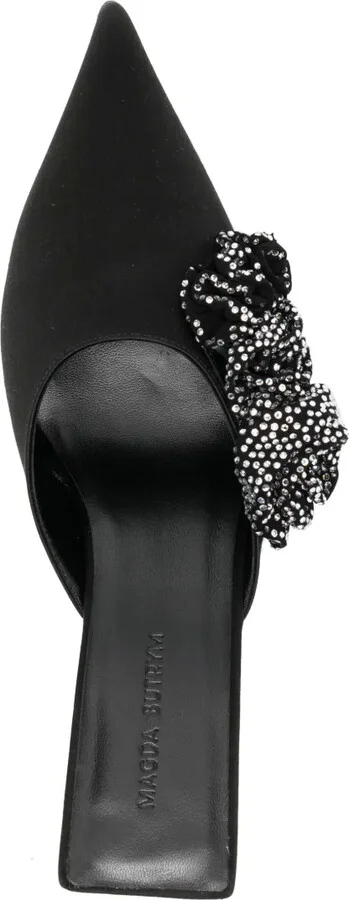50mm Crystal-Embellished Leather Mules - Image 4
