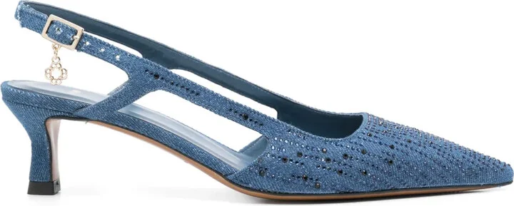 50mm Crystal-Embellished Pumps