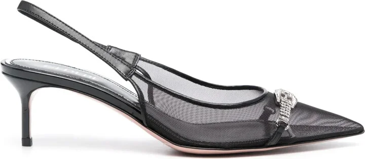 50mm Crystal-Embellished Pumps