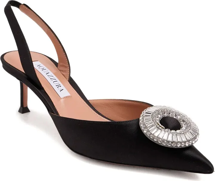 50mm Crystal-Embellished Sling Pumps - Image 2