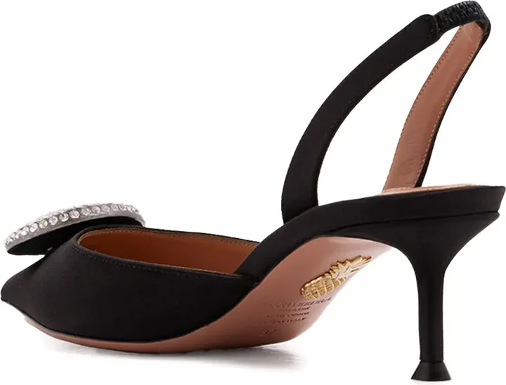 50mm Crystal-Embellished Sling Pumps - Image 4