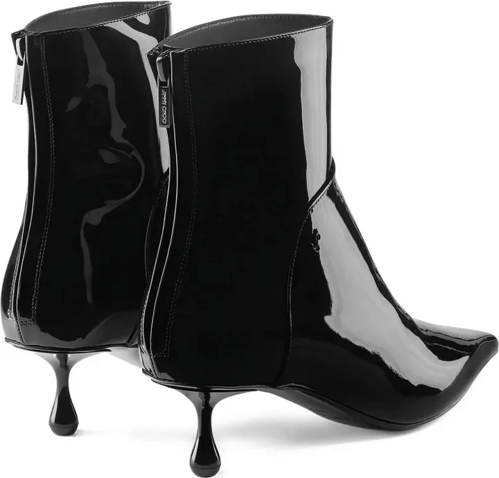 50mm Cycas pointed-toe patent leather boots - Image 3