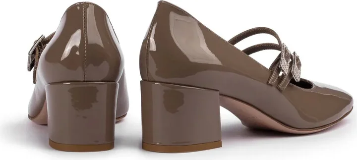 50mm Danielle patent-leather pumps - Image 3
