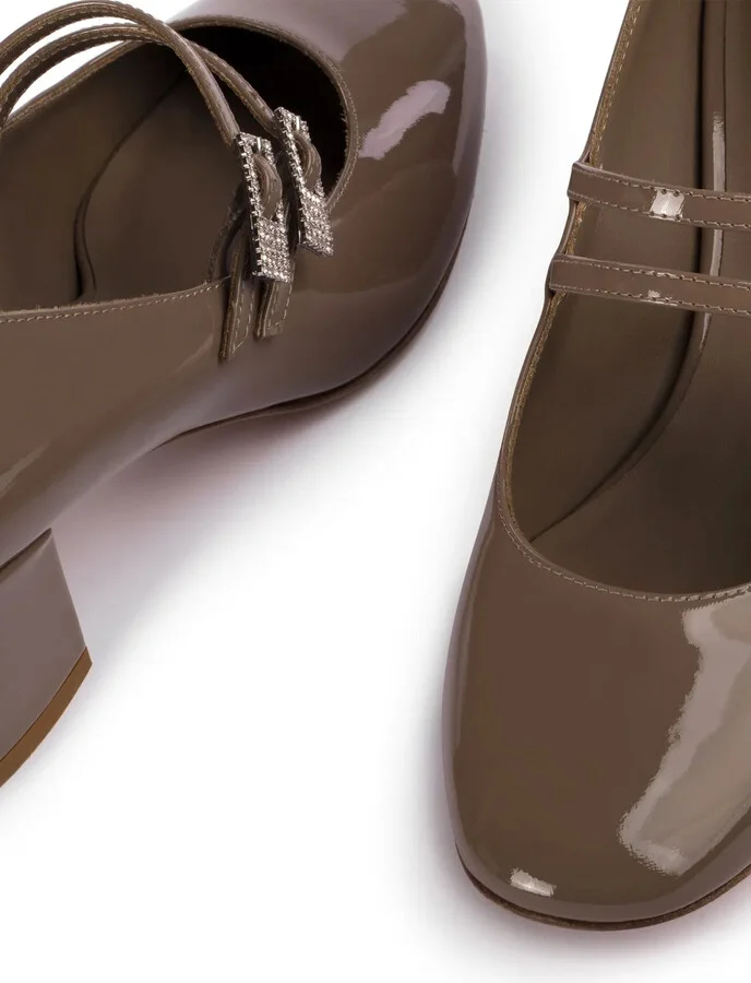 50mm Danielle patent-leather pumps - Image 4
