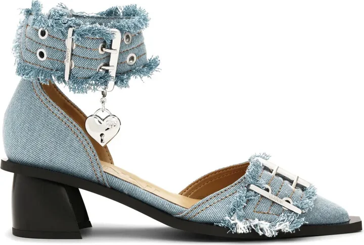50mm Denim Feminine pumps