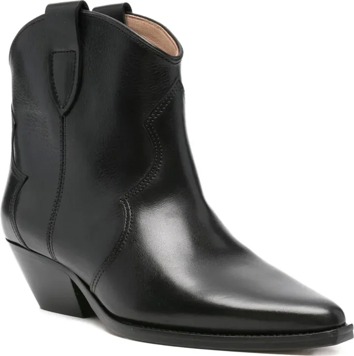 50mm Dewina pointed-toe leather cowboy boots - Image 2