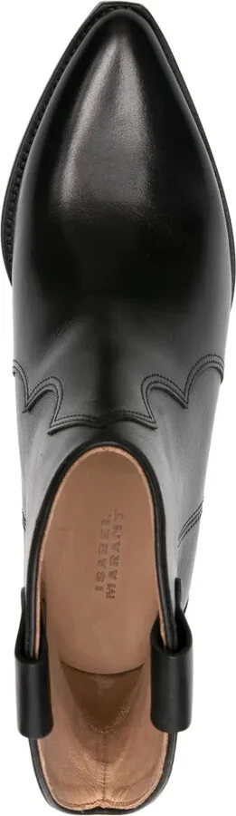 50mm Dewina pointed-toe leather cowboy boots - Image 4
