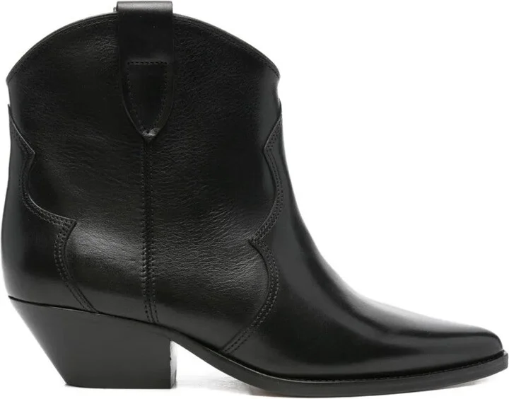 50Mm Dewina Pointed-Toe Leather Cowboy Boots