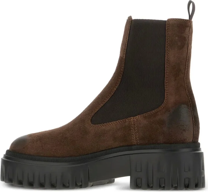 50mm Elastic-Panel Leather Boots - Image 3