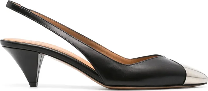 50mm Elina leather pumps