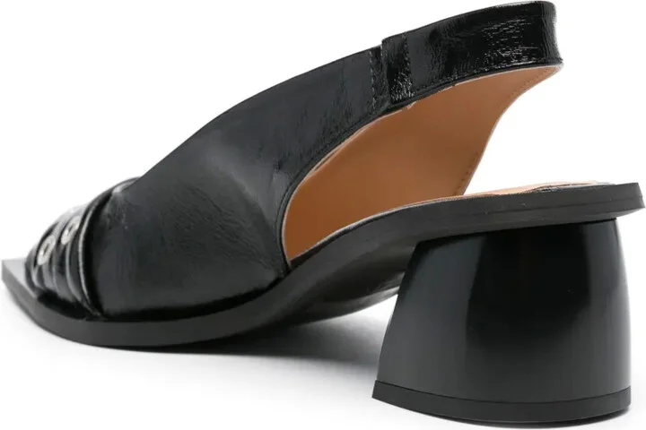 50mm Eyelet-Detail Slingback Pumps - Image 3