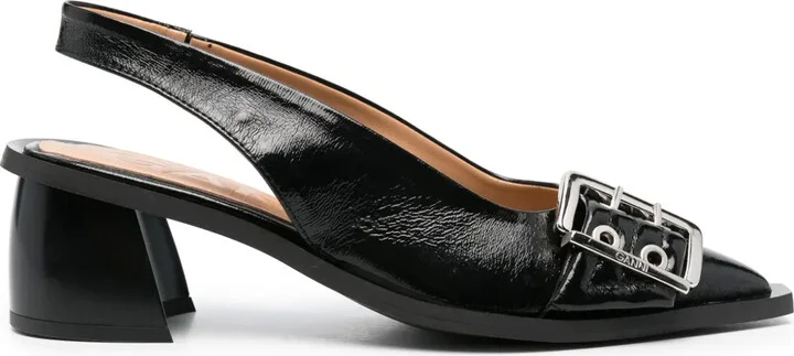 50mm Eyelet-Detail Slingback Pumps