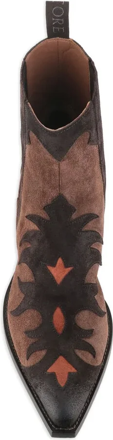 50mm Flame-Pattern Suede Boots - Image 3
