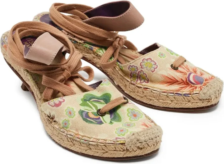 50mm Floral-Print Espadrilles - Image 2