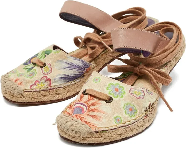 50mm Floral-Print Espadrilles - Image 3
