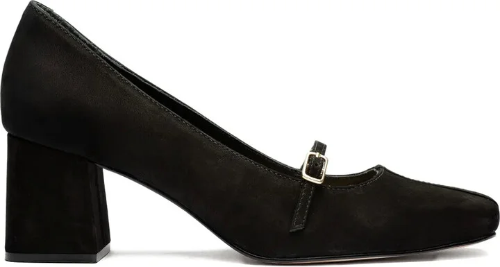 50mm Fred Baier block-heel pumps