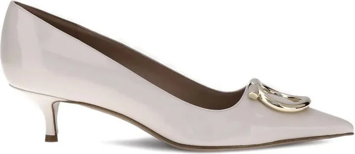 50mm Gancini patent-leather pumps
