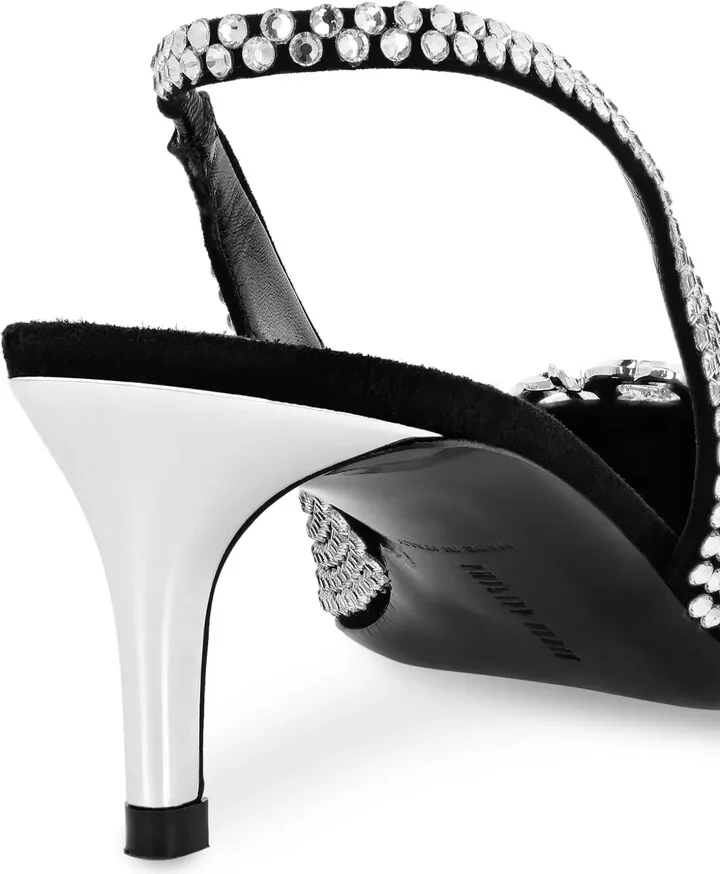 50mm Gothic Plein slingback pumps - Image 3