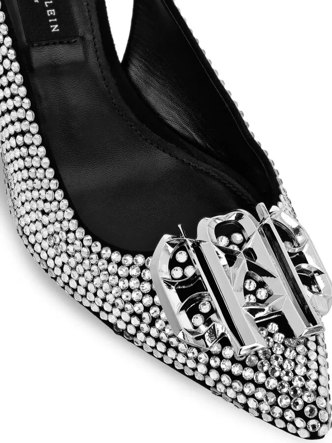 50mm Gothic Plein slingback pumps - Image 4