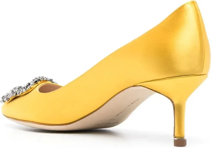50mm Hangisi crystal buckle pumps - Image 3