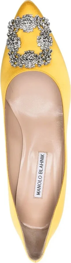 50mm Hangisi crystal buckle pumps - Image 4