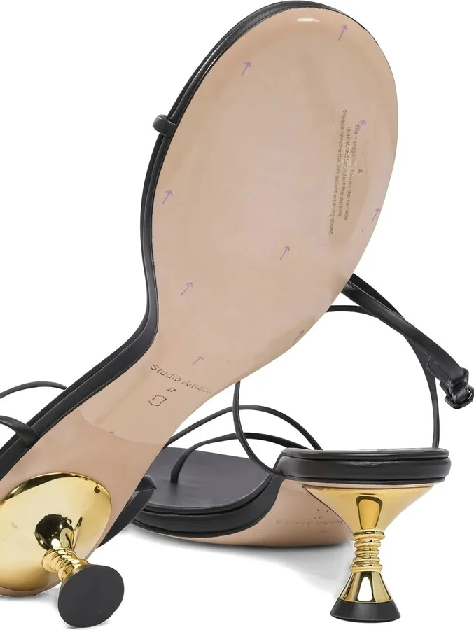 50mm Helix-Shaped Heel Sandals - Image 4