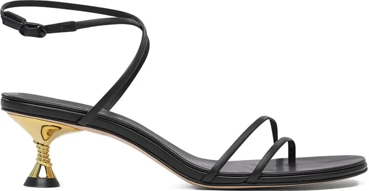 50mm Helix-Shaped Heel Sandals