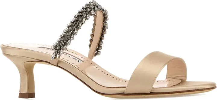 50mm Kifasan beaded satin sandals - Image 2