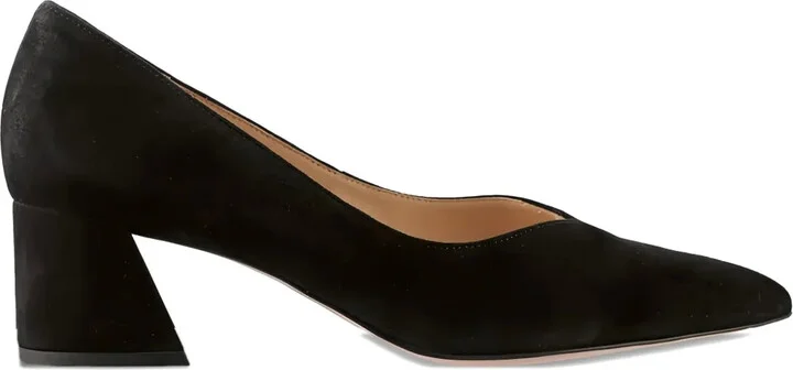 50mm Kim block-heel pointed pumps