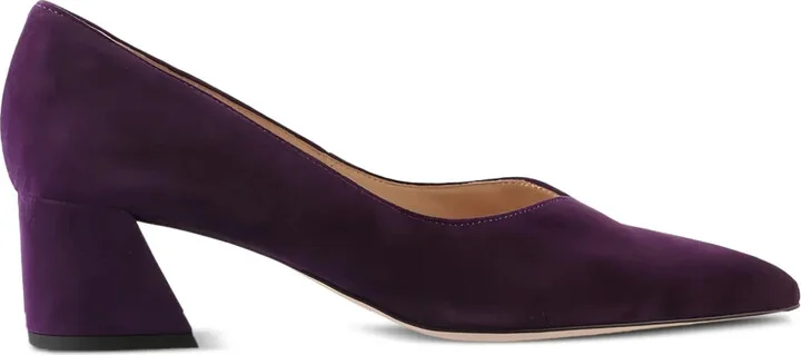50mm Kim block-heeled pointed-toe pumps