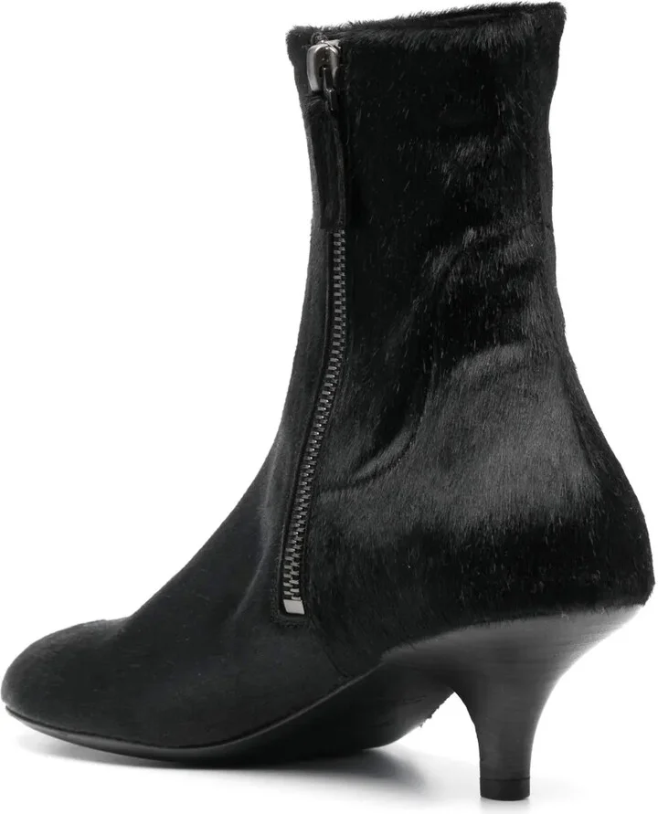 50mm Kitten-Heel Leather Boots - Image 3